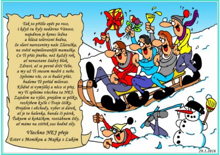 přání k narozeninám zimní